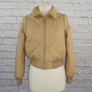 Vintage 70s Quilted Sherpa Ski Jacket